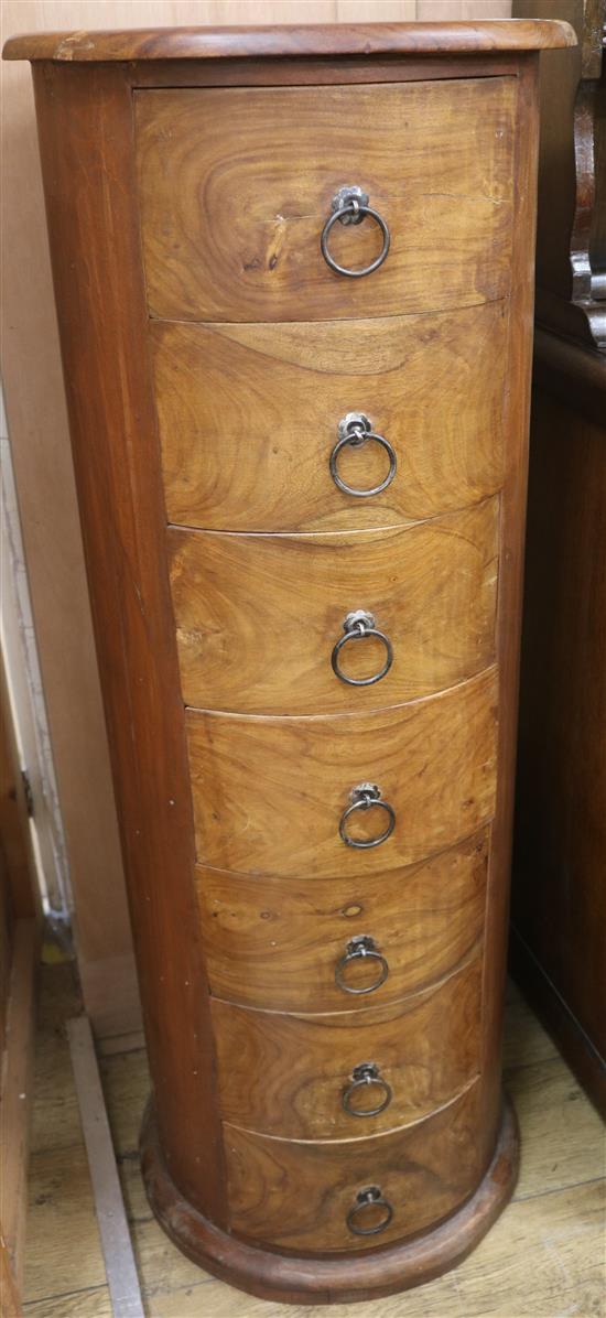 An Indian cylinder chest. H.120cm